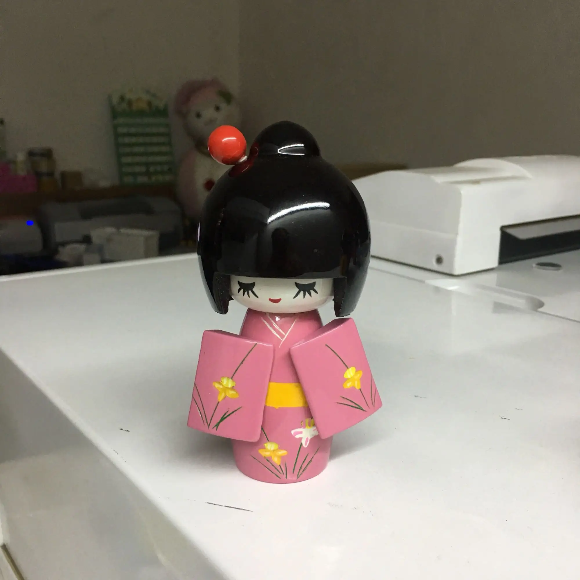 Японские куклы Kokeshi деревянные украшения ручной работы 164 японские тонкой