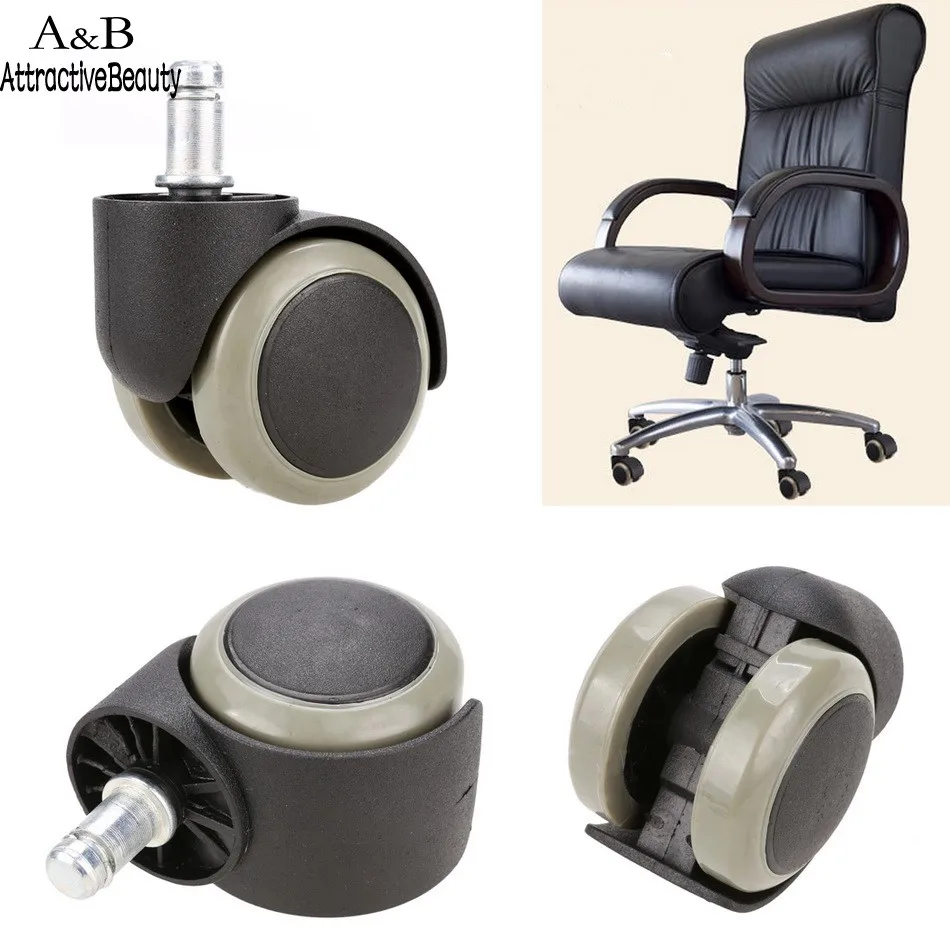 5PCS Durable Grey Furniture Chair PU Swivel Caster Wheel Funiture Replacement | Мебель