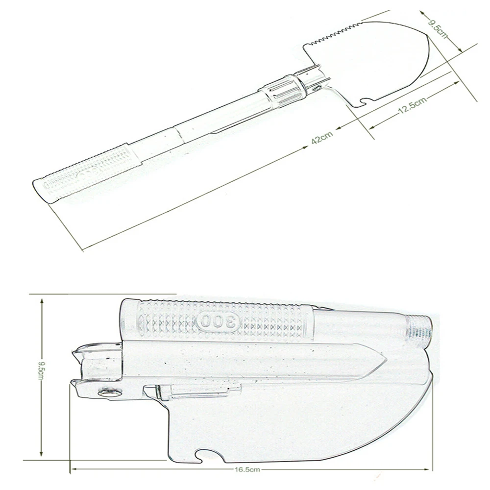 

Stainless Steel Foldable Shovel Trumpet Folding Small Shovel Multi-purpose Shovel