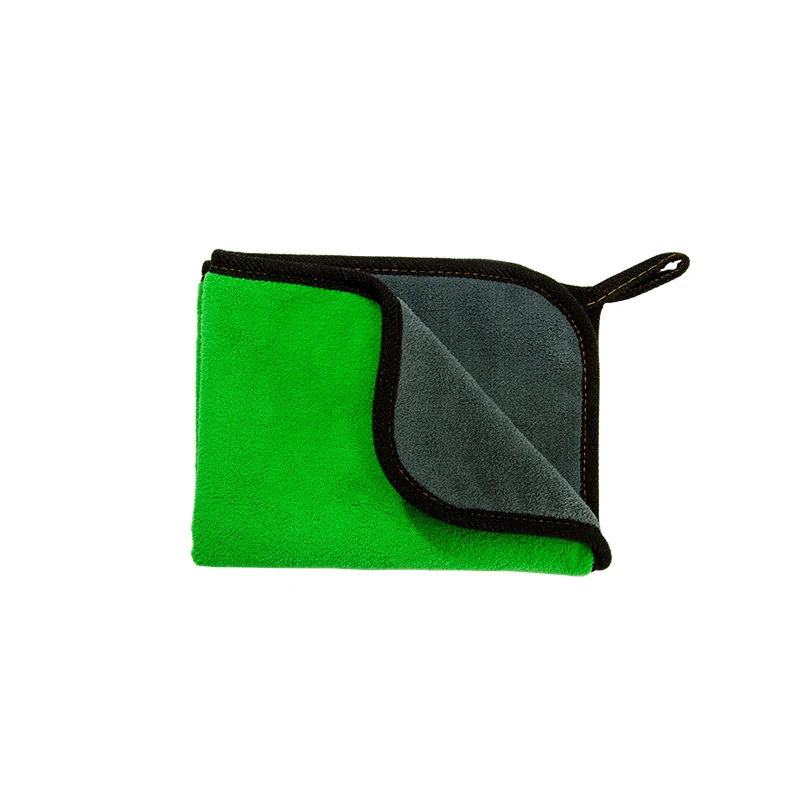 Green and Grey 30*40 см полотенца для мытья машины Автомойка уход, полировка плюшевые микрофибры чистки автомобиля полотенце для мойки и сушки прочная широкая плюшевая Полиэстеровая - Цвет: Green and Grey
