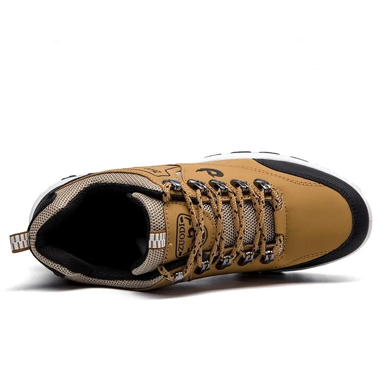 Spring Autumn Men Casual Shoes Breathable Plus Size PU Leather Upper Durable Rubber Outsole Lace-up Footwear | Обувь