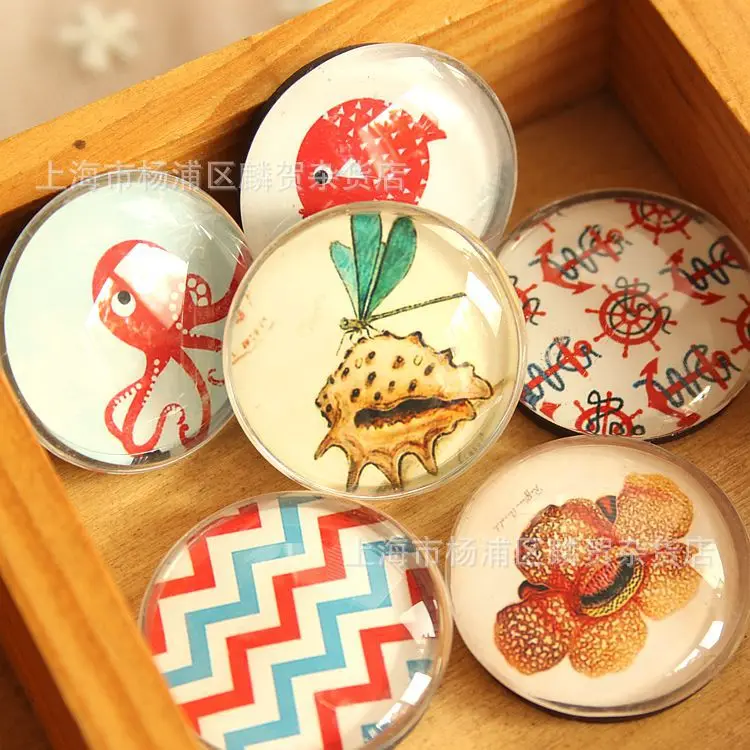 (13 шт. в партии) магнит для холодильника из хрустального стекла морского отдела 3