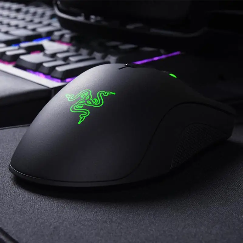 Razer DEATHADDER ELITE игровая мышь USB Проводная эргономичная игровая мышь с подсветкой 16000 dpi программируемая оптическая мышь для макросъемки