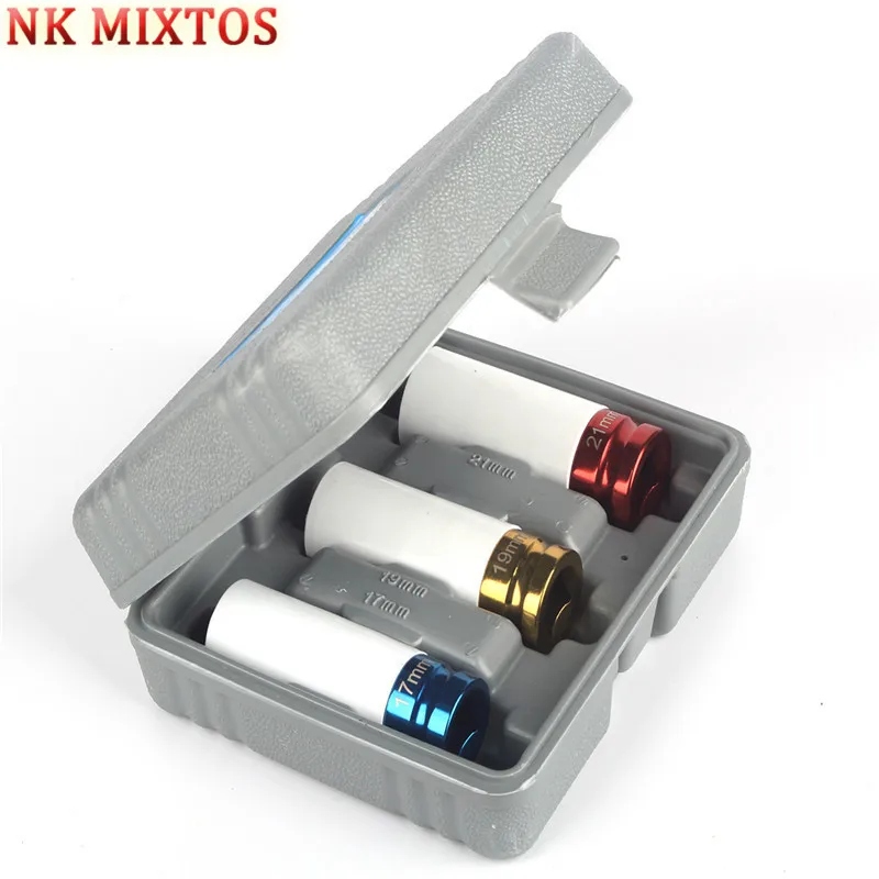 NK MIXTOS 3 шт. 1/2 дюймов 17 мм 19 21 сплав тонкий настенный автомобиль колесо Глубокий