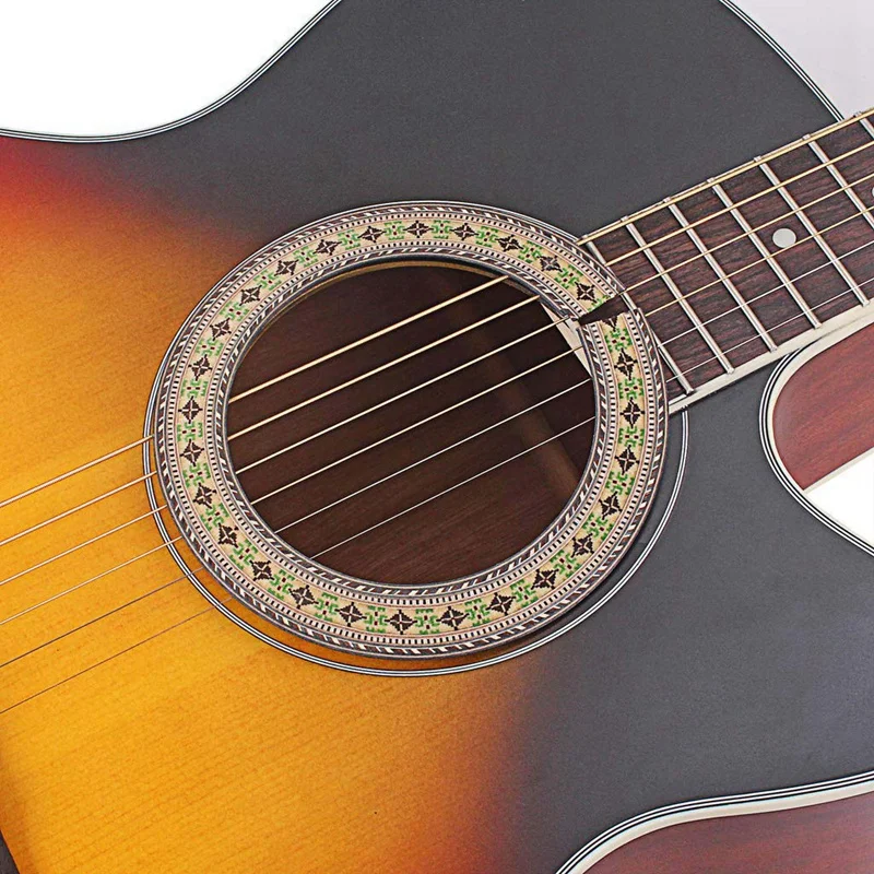 1 шт. классической гитары дерева инкрустированные Soundhole розетка акустической