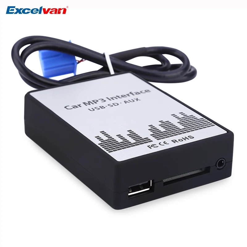 Автомобильный адаптер AUX 3 5 мм автомобильный интерфейс MP3 DC 12 В USB SD Дата кабель