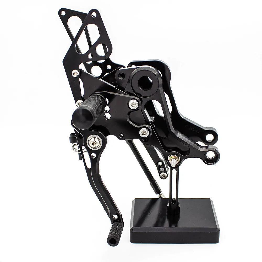 FXCNC Алюминий мотоцикл Rearset сзади комплект Подножки педаль подножек подставка для