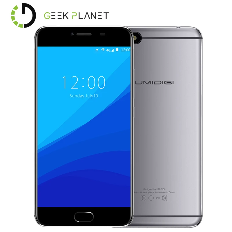Оригинальный umidigi C Примечание Android 7 0 3 ГБ Оперативная память 32 Встроенная MTK6737T 1 5