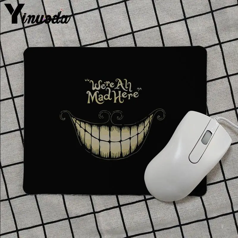 no lock Edge 25x29cm Yinuoda Лидер продаж Алиса в стране чудес Удобная мышка коврик для игровой мыши край Блокировка Скорость версия игровая клавиатура Коврик для геймера - Цвет: no lock Edge 25x29cm