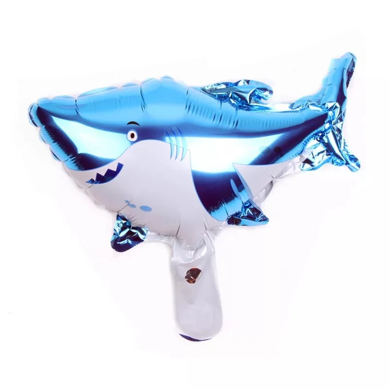 shark 10 шт. Мини Осьминог клоун пятно рыба раки фольгированные шары морской океан море животные водные детский душ День Рождения Декор - Цвет: shark