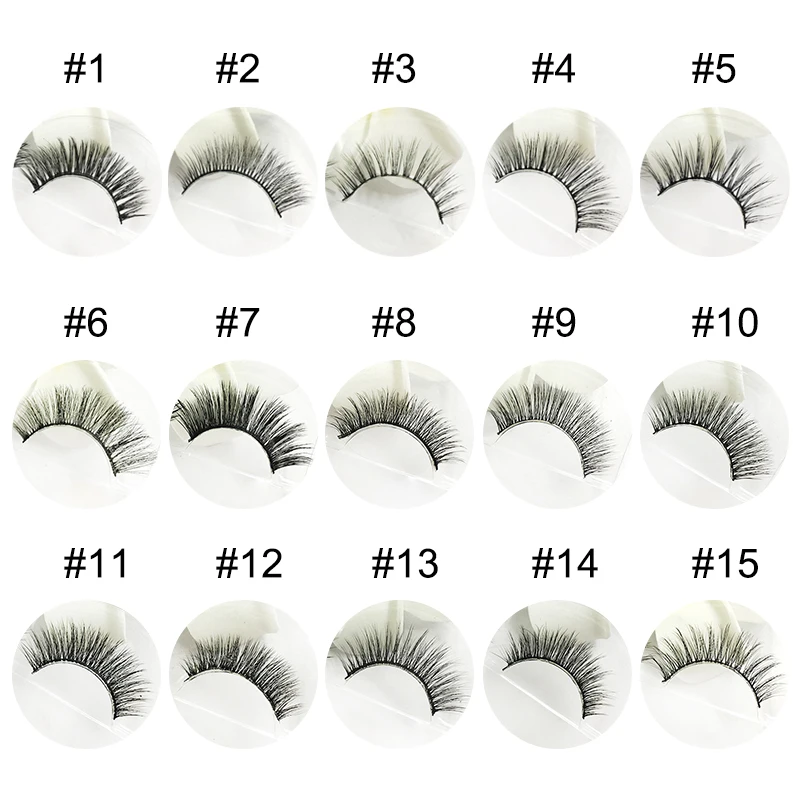 BONNIE CHOICE False Eyelashes Women's Makeup 3D Reusable Natural Long Fake Lashes Hand-made 1 Pair | Красота и здоровье