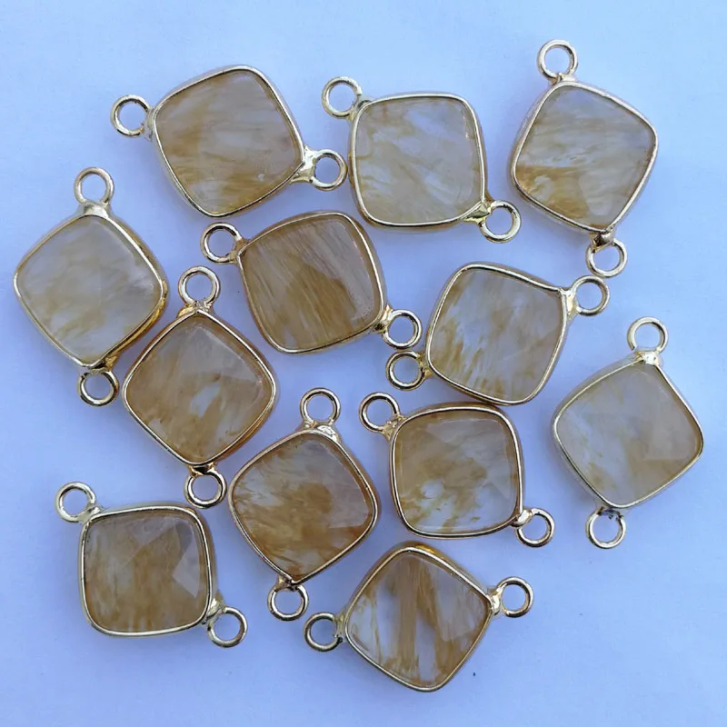 12 шт. подвески для браслета из натурального камня|pendants for bracelets|pendants wholesaleconnector pendant