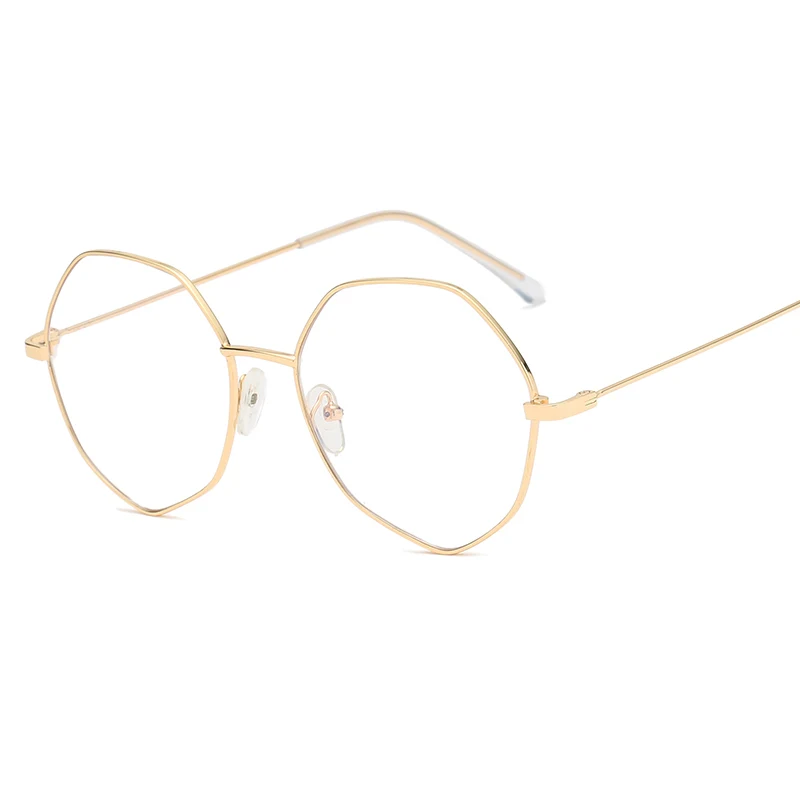 2018 Модные мужские и женские очки оправа многоугольник большое плоское зеркало в