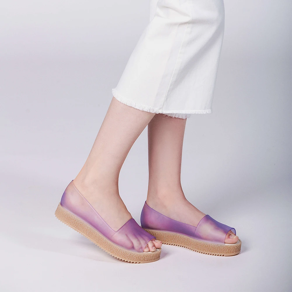 Новинка 2019 женские сандалии на плоской подошве Melissa брендовая обувь Jelly Женские
