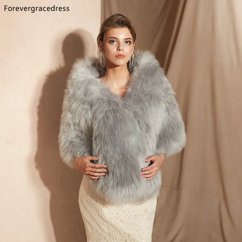 Женское свадебное болеро Forevergracedress элегантное мягкое пальто из искусственного