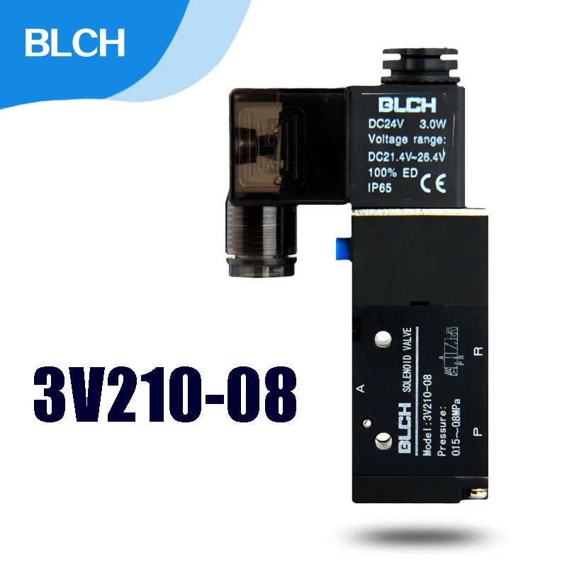 Пневматический 3-позиционный 2-позиционный электромагнитный клапан BLCH 3V210-08 3V210-06