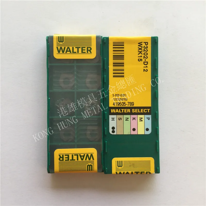 P3202 D12 WXK15 оригинальные карбидные вставки Вальтер токарные инструменты 10