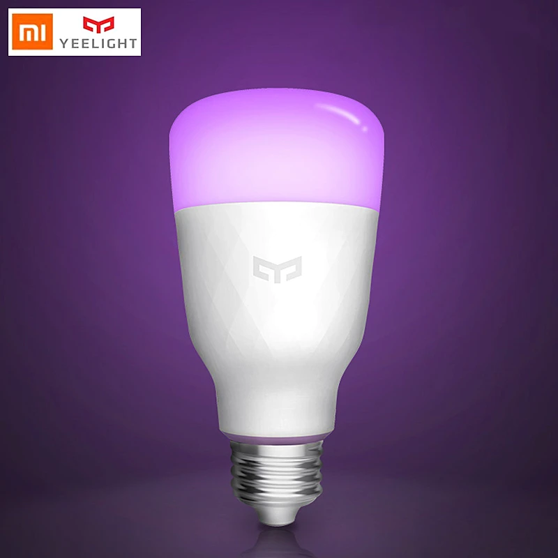 Светодиодная лампа Yeelight xiaomi с цветным RGB wifi умным пультом дистанционного