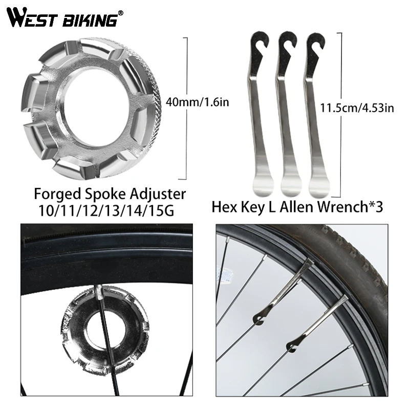 WEST BIKING 12 в 1 профессиональные инструменты для ремонта велосипедов многофункциональные гаечные ключи отвертка ремонтный Чехол MTB Дорожный велосипед инструменты