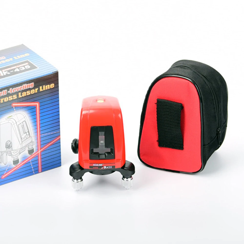 Миниатюрный лазерный уровень AK435 портативный самонивелирующийся на 360 градусов