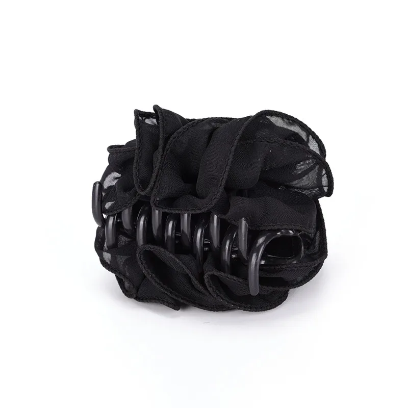 1 шт. красивые корейские Красота Для женщин шифоновый цветок розы коготь волос