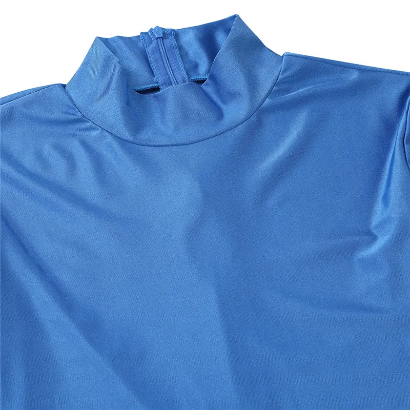 Мужской цельный костюм TiaoBug с длинным рукавом и воротником стойкой|Зентай| |