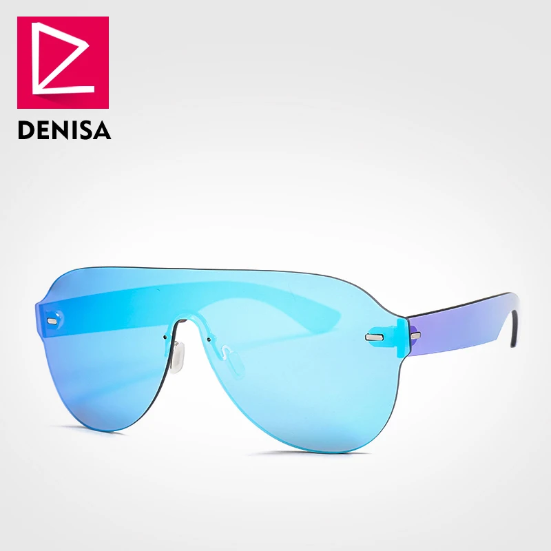Blue Sunglasses DENISA, черные, крутые, авиационные, мужские солнцезащитные очки,, стиль, Piloot, солнцезащитные очки для девушек, для вождения, UV400, zonnebril mannen G8001 - Цвет линз: Blue Sunglasses