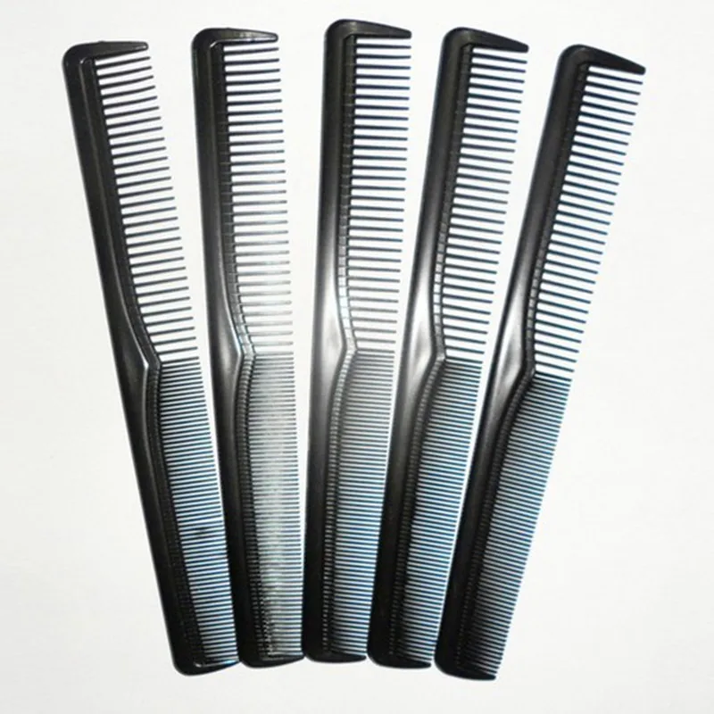 

Men Women Salon Black Plastic Cutting Hair Tooth Comb Barber Tool Hairdressing Hair Brush detangling hair brush combs