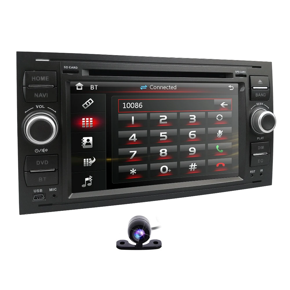 IPS 2din 7'⟊r DVD для Ford Mondeo S-max Focus C-MAX Galaxy Fiesta transit Fusion Connect multimedia player Autoaudio Radio GPS |