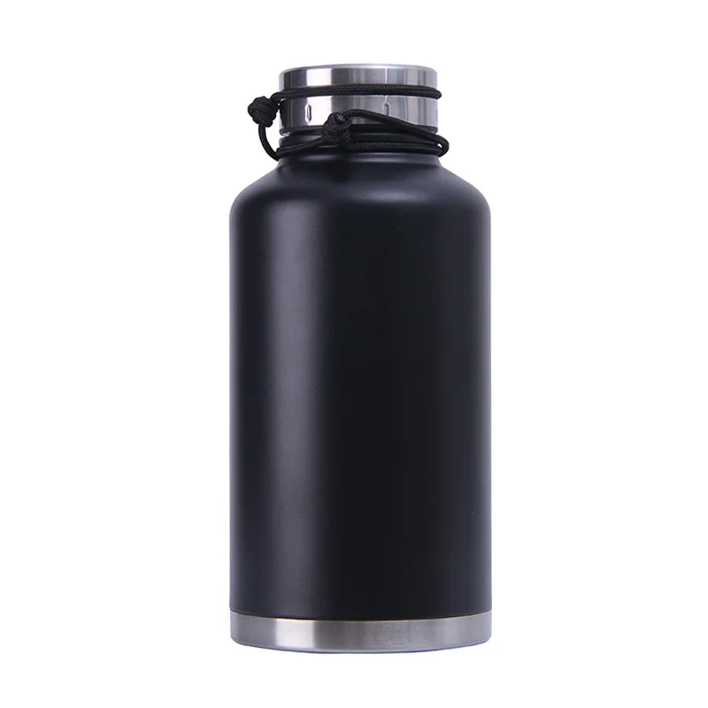 2000 мл большая емкость из нержавеющей стали детская бутылка открытый спортивный