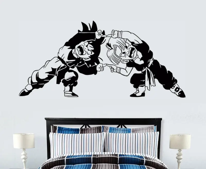 Наклейка на стену Dragon Ball Z (DBZ) Royal Palace TRUNKS Виниловая наклейка украшение для дома