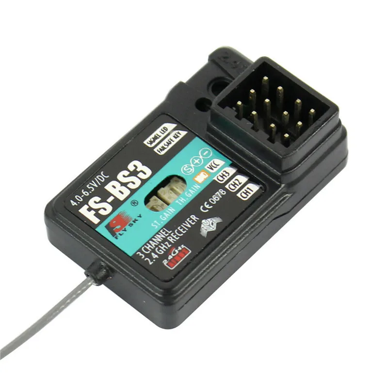 

Flysky FS-BS3 Receiver with Stabilization System for FS-GT2 FS-GT2B FS-GT3B RC Transmitter Spare Part Accessories Vehicle Toys