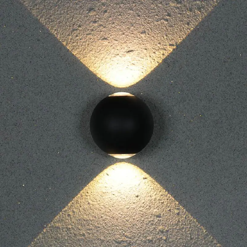 

double Modern Waterproof outdoor 12W COB LED wall lamp IP65 waterproof Aluminum Wall Lights Garden porch Sconce Decoration Light