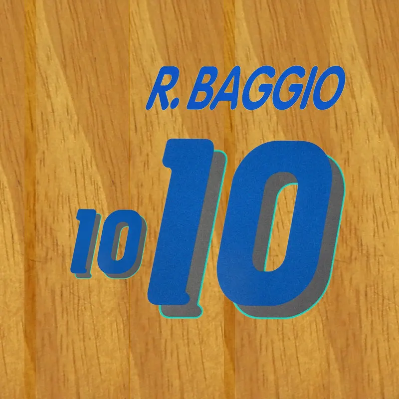 Антикварная медь R. BAGGIO 10 Футбольный значок кашемир Материал бархат БАРЕЗИ 6 1 комплект - Цвет: Антикварная медь