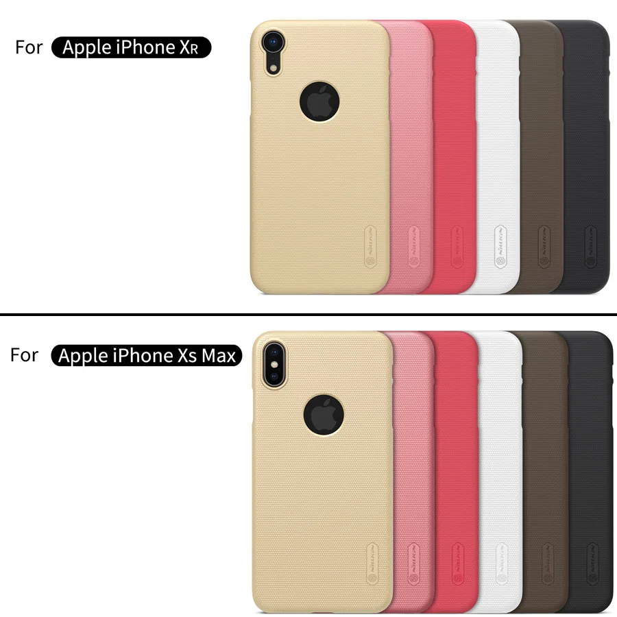 For iPhone XR XS Max Case Cover Nillkin Frosted Shield PC Plastic High Quality Protective Hard Back for | Мобильные телефоны и
