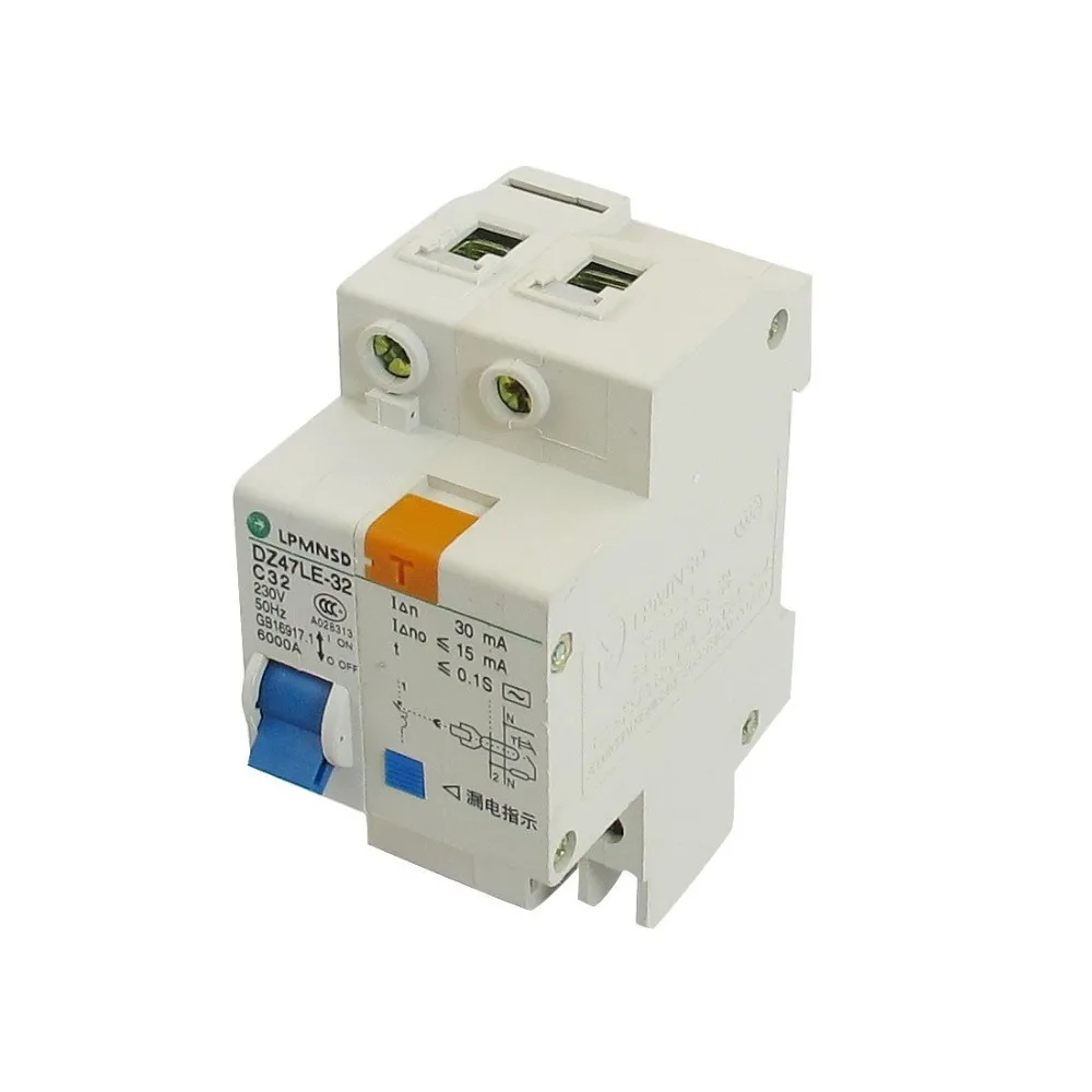 

DIN Dail 1P Overload Proetction Circuit Breaker 230VAC 32A 6000A