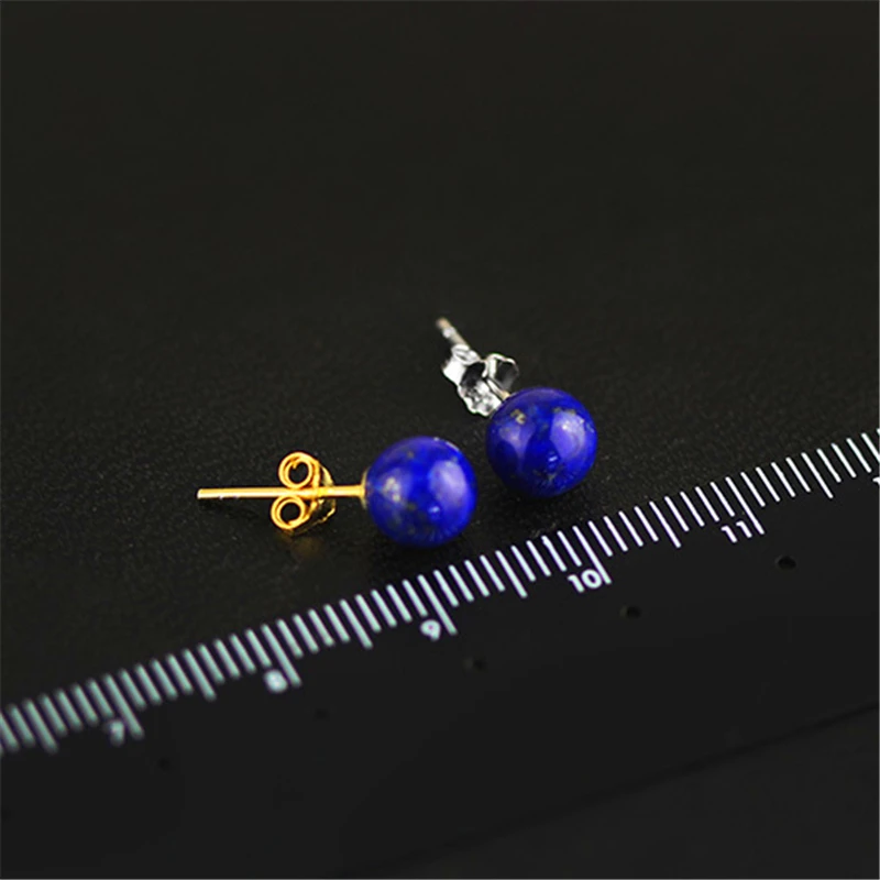 Женские серьги-гвоздики Lotus Fun серьги из настоящего стерлингового серебра 925