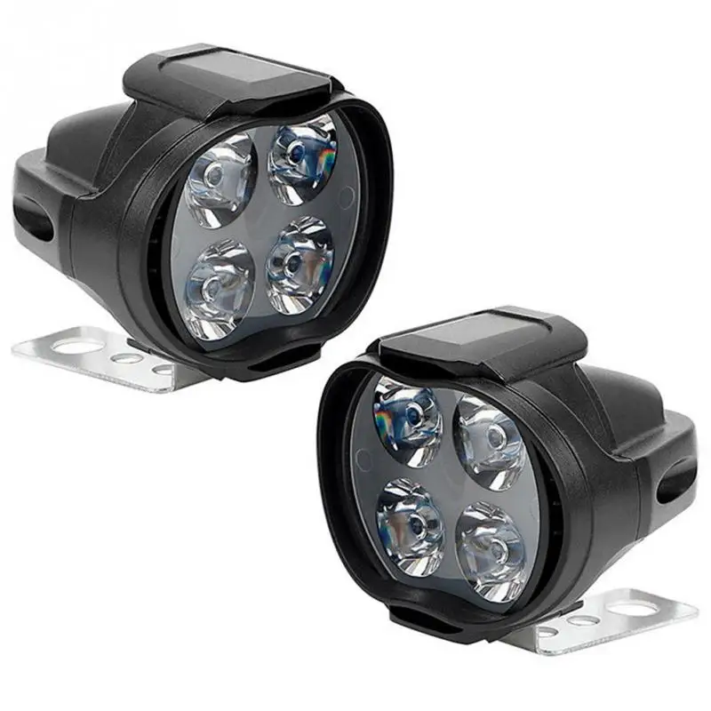 4 Led Автомобильная передняя фара пластиковая модная Передняя аксессуары светодиодный светильник для мотоцикла вспомогательный Тюнинг автомобиля универсальный