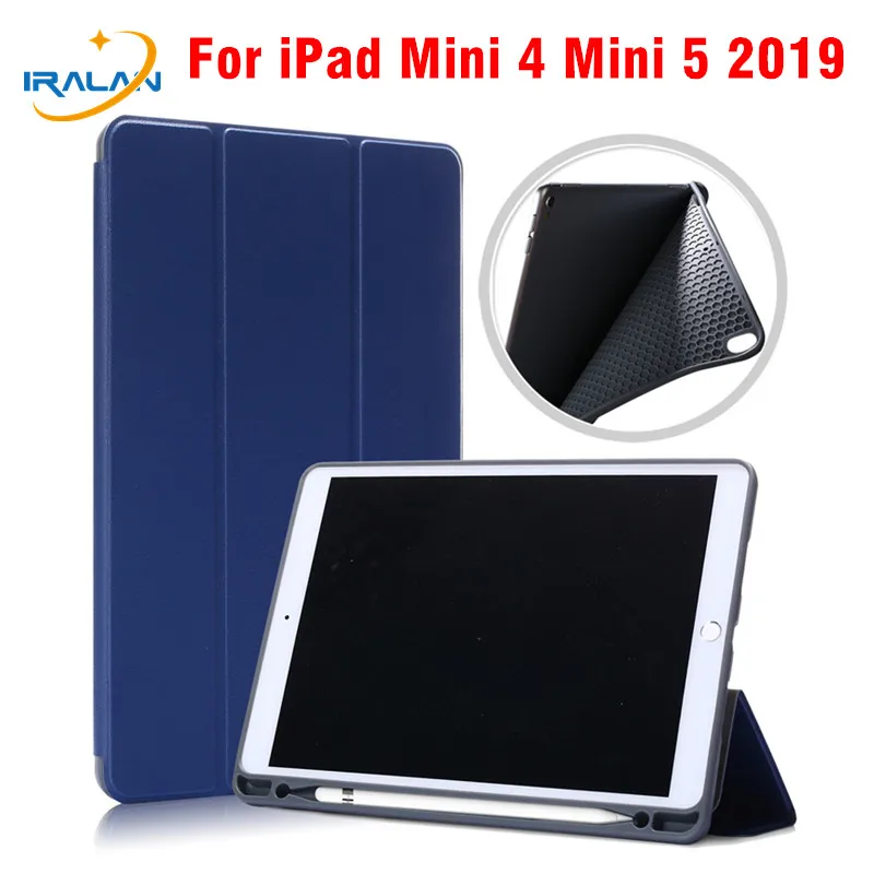 Умный чехол для iPad Mini 4/5 7 9 дюйма с держателем-карандашом mini 5 2019 защитный из
