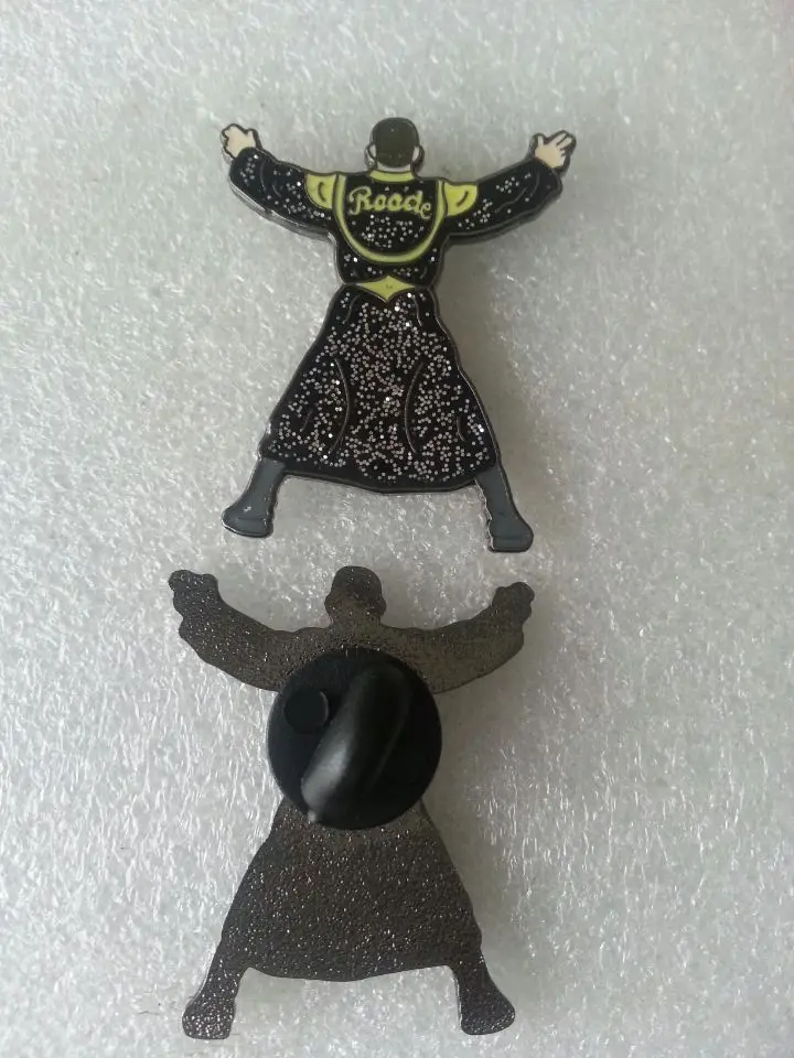 Высококачественные мягкие эмалированные булавки с серебряным блеском офсетная