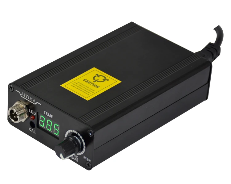 AIYIMA 110V 220V T12 цифровая паяльная станция, регулятор температуры, штепсельная вилка европейского стандарта+ ручка T12+ Наконечники для T12-BCM2 и T12-K