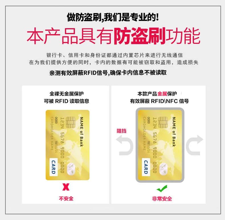 Защита от кражи RFID щетка Для мужчин женских сумок новые модные Для мужчин кожаные мешочек сумка многофункциональный кошелек клатч в деловом стиле