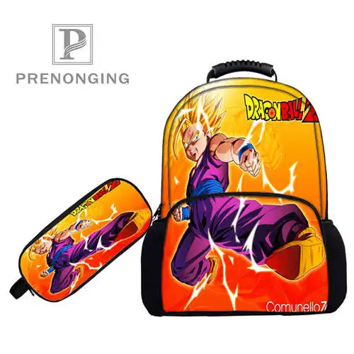Пользовательские 17inchdragon_ball_kai рюкзаки сумки для ручек с 3D принтом школьные