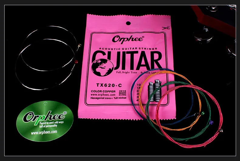 10 наборов вакуумных Orphee TX620-P TX620-C профессиональные акустические гитарные струны