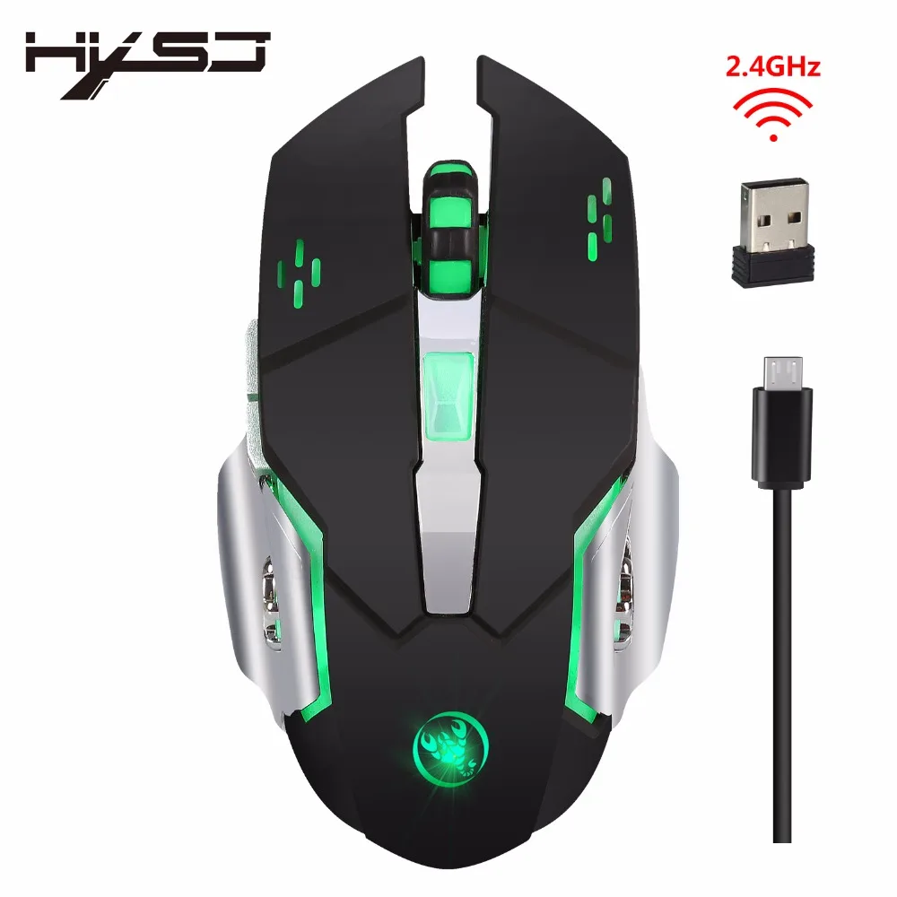 JUKSTG HXSJ 7 пуговицы Professional оптическая USB беспроводной игровой мышь с цветов дыхание