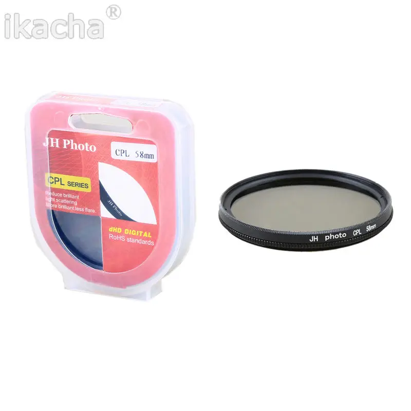 37 40 5 43 46 49 52 55 58 62 67 72 77 82 мм CPL фильтр для камеры Canon Nikon D5300 D5500 Объективы D5200 D3300 D3100