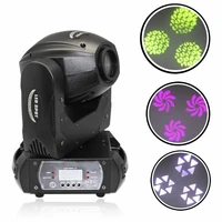hot sell mini 60w gobo led moving head light 3 face prism dmx controller 10 channel for stage theater disco nightclub home party