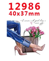 12986 30 шт мультфильм персонаж плоское украшение из смолы PR 12458 - Цвет: 12986