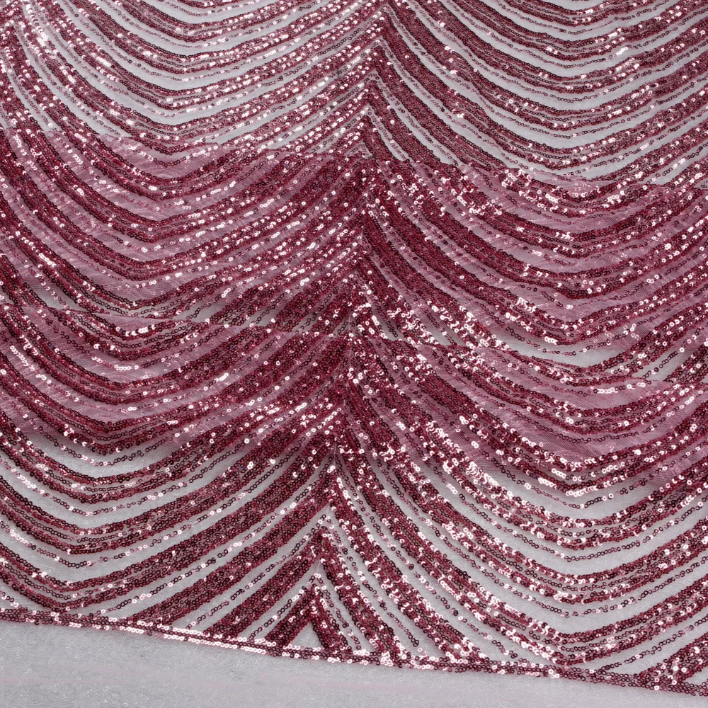 Новое модное розовое блестящее свадебное платье из квадратной сетчатой ткани с