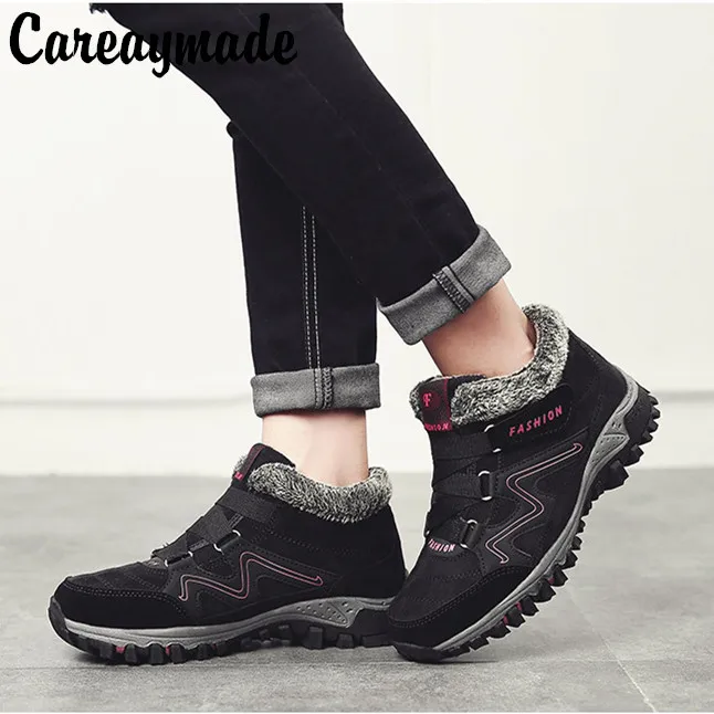 Careaymade/Женская обувь из хлопка зимняя теплая с ворсом для пар Мужская отдыха